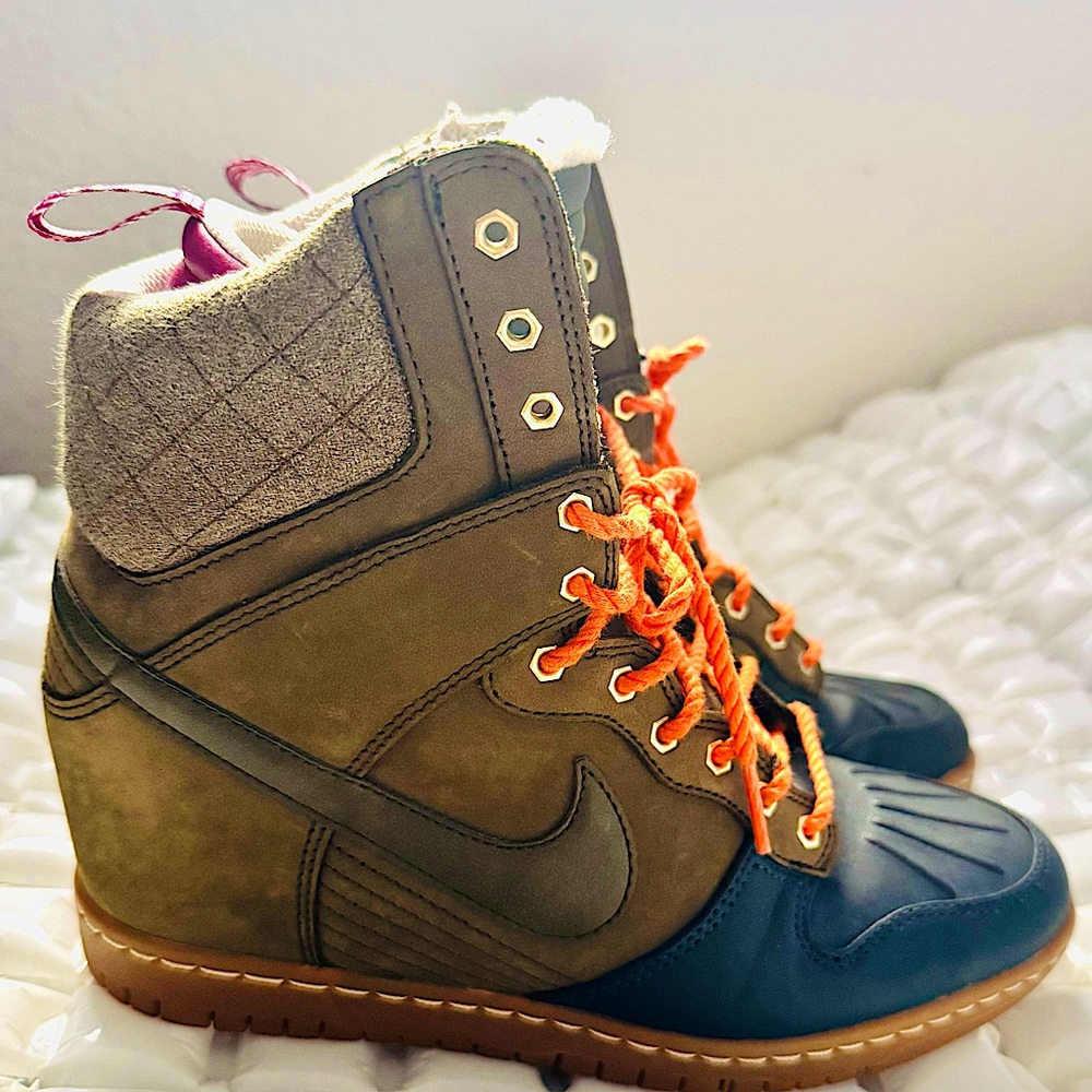 Nike Dunk Sky Hi Sneaker Boot- Dark Loden